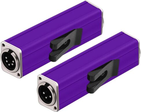 1Pc Male Extension Converter,3Pin 5Pin Panel Mount Chassis MIC Socket Speaker Coupler Adapter(U1001L90J-Purple) in Kuwait