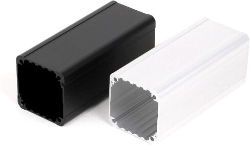 1Pc 90mm LED AC Speaker Couplers Extender Connector Aluminum Alloy Case for 8Pins Female Panel Mount Straight Adapter(1xU1001-8P-Black) in Kuwait