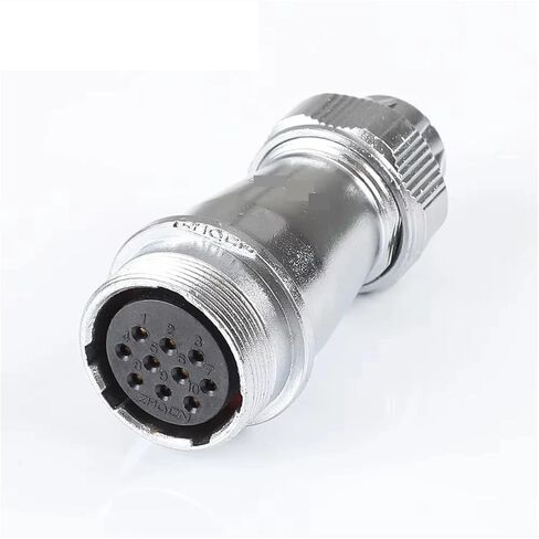 WF24 Waterproof 2 3 4 9 10 12 Pin Wire Connector Female Socket Male for Machines and Equipment(4Pin,Panel Connector_5SETS) in Saudi Arabia
