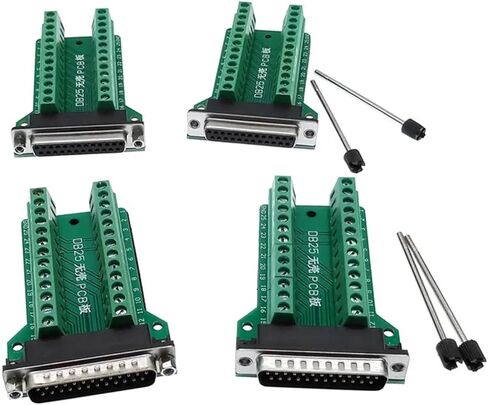 DB25 D-SUB 25Pin Terminal Signal PCB Adapter Board RS232 Male Female Connectors 1Pcs(Male Screw) in Saudi Arabia