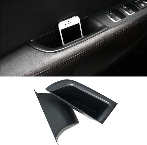 VESUL Front Row Door Side Organizer Compatible with Mercedes Benz GLC GLC250 GLC300 GLC350 GLC43 AMG C-Class Sedan C300 C450 C63 AMG W205 2015-2022 Armrest Phone Container Storage Box Handle Pocket in Kuwait