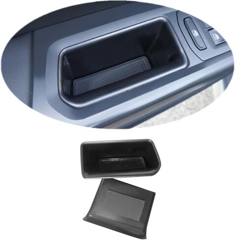 VESUL Front Row Door Side Organizer Compatible with Mercedes Benz GLC GLC250 GLC300 GLC350 GLC43 AMG C-Class Sedan C300 C450 C63 AMG W205 2015-2022 Armrest Phone Container Storage Box Handle Pocket in Kuwait