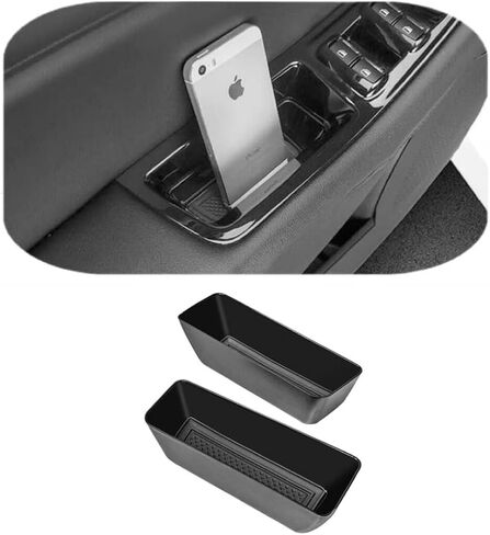 VESUL Front Row Door Side Organizer Compatible with Mercedes Benz GLC GLC250 GLC300 GLC350 GLC43 AMG C-Class Sedan C300 C450 C63 AMG W205 2015-2022 Armrest Phone Container Storage Box Handle Pocket in Kuwait