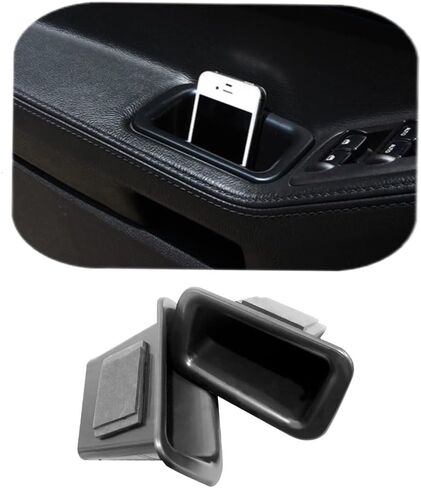 VESUL Front Row Door Side Organizer Compatible with Mercedes Benz GLC GLC250 GLC300 GLC350 GLC43 AMG C-Class Sedan C300 C450 C63 AMG W205 2015-2022 Armrest Phone Container Storage Box Handle Pocket in Kuwait