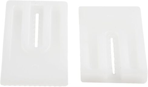 White Toilet Leveling Shims 8-Pack, Stackable Plastic Wedges for Stabilizing Furniture, Cabinets, Tables and Toilets, Easy to Cut and Install in Saudi Arabia