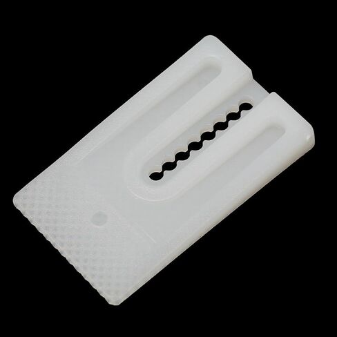 White Toilet Leveling Shims 8-Pack, Stackable Plastic Wedges for Stabilizing Furniture, Cabinets, Tables and Toilets, Easy to Cut and Install in Saudi Arabia