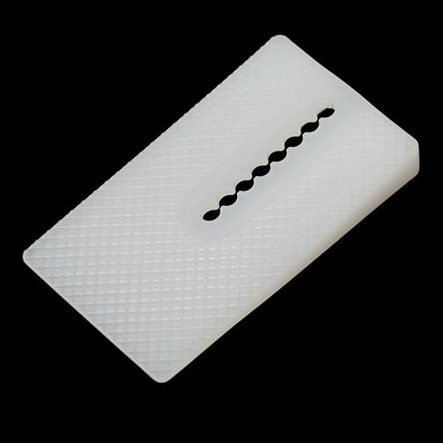 White Toilet Leveling Shims 8-Pack, Stackable Plastic Wedges for Stabilizing Furniture, Cabinets, Tables and Toilets, Easy to Cut and Install in Saudi Arabia