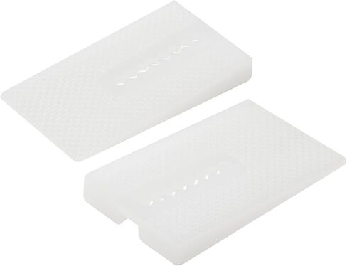 White Toilet Leveling Shims 8-Pack, Stackable Plastic Wedges for Stabilizing Furniture, Cabinets, Tables and Toilets, Easy to Cut and Install in Saudi Arabia