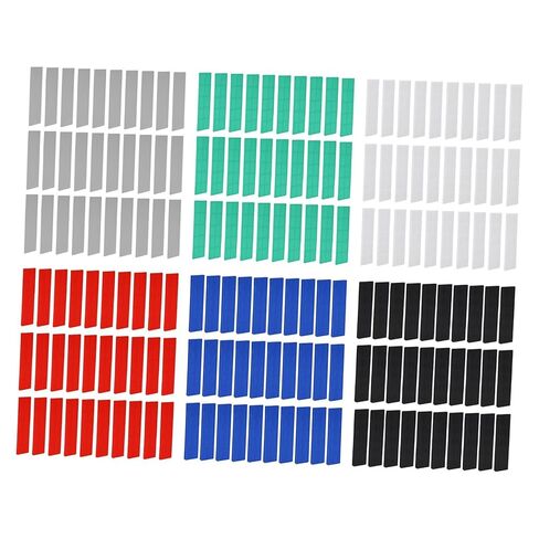Fenteer 180x Pp Flat Leveling Shims Leveling Pads Anti Slip Colorful Furniture Levelers 6 Sizes Set for Toilet Desk Multipurpose in Saudi Arabia