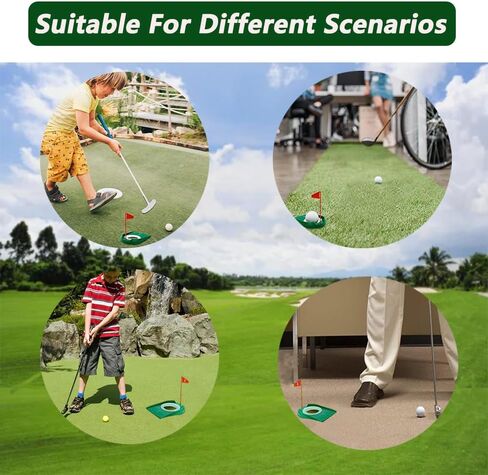 4 PCS Golf Putting Cup Golf Hole Training,Suitable for Teenagers and Adults Hole Training with Plastic Flags Putting Cup,Used for Indoor and Outdoor Practice. in Saudi Arabia