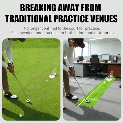 Indoor Putting Trainer—Portable Foldable Putting Practice Equipment for Perfecting Your Swing Premium Golf Training aid for Home/Office use in Kuwait