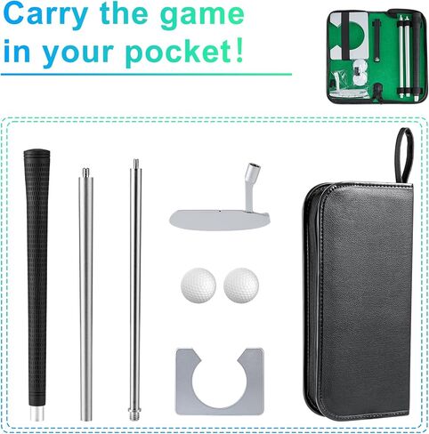 لعبة الجولف الصغيرة للأماكن المغلقة - لعبة مع مضرب، مجموعة لعب داخلية صغيرة للمبتدئين، مجموعة أدوات الجولف للمكتب in Kuwait