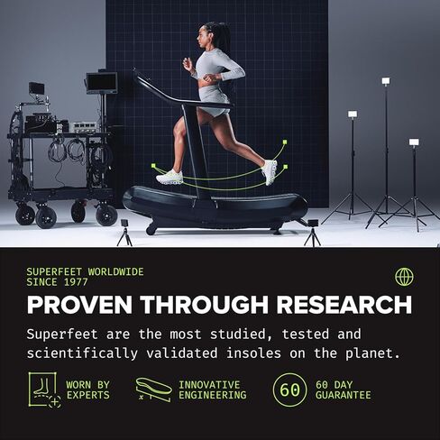 Superfeet All-Purpose Cushion Insoles for Active Lifestyle with Medium Arch Support & Adaptive Comfort Technology - Men 7.5-9 / Women 8.5-10 in Saudi Arabia