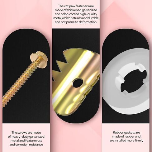 200 قطعة 1.5 بوصة مثبتات مخلب القطط، إعادة استخدام دبابيس السياج المجلفن مع مثقاب لشبكة سياج الأسلاك in Kuwait