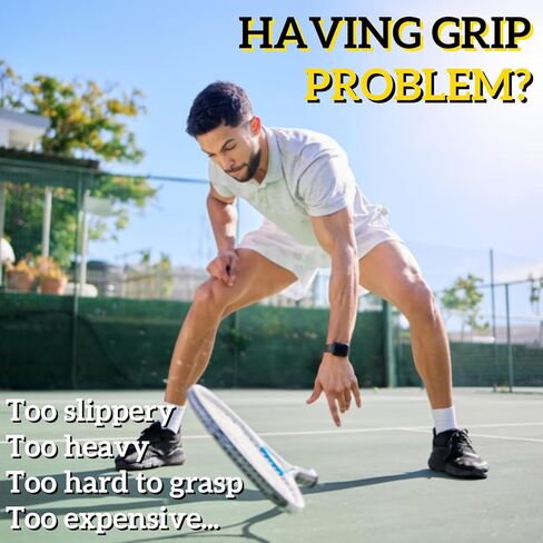 Tennis/Badminton Overgrip, 3 Pack Racket Overgrip Grip Tape, Sweat-Absorbing Grip for Badminton, Padel, Pickleball, Tennis in Saudi Arabia