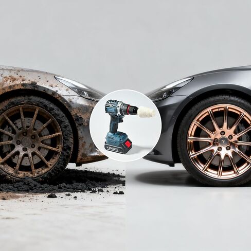 مجموعة عجلات تلميع مكونة من 4 قطع مع أعمدة سداسية مقاس 1/4 بوصة للمثقاب وأداة التلميع - تناسب الأدوات الكهربائية والهوائية للمعادن والخشب والمجوهرات والزجاج وتلميع سطح السيراميك in Kuwait