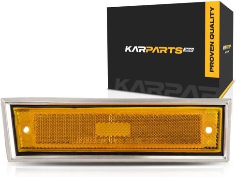 For Chevy C/K Pickup Side Marker Light 1981-1991 Driver and Passenger Side | Pair | Chrome | w/Chrome Trim | GM2550115 + GM2551107 in Kuwait