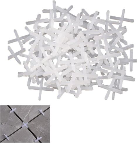 2000 Pack Tile Spacers 1/12'' 2mm Gaps Ceramic Wall Floor Tile Spacer Cross Spacing Installation Laying Joint Retaining Separators Tool for Tiling Positioning Clip Leveling System Construction in Saudi Arabia