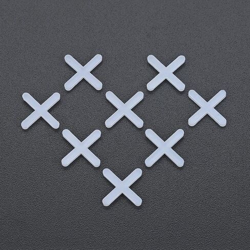2000 Pack Tile Spacers 1/12'' 2mm Gaps Ceramic Wall Floor Tile Spacer Cross Spacing Installation Laying Joint Retaining Separators Tool for Tiling Positioning Clip Leveling System Construction in Saudi Arabia