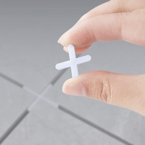 2000 Pack Tile Spacers 1/12'' 2mm Gaps Ceramic Wall Floor Tile Spacer Cross Spacing Installation Laying Joint Retaining Separators Tool for Tiling Positioning Clip Leveling System Construction in Saudi Arabia
