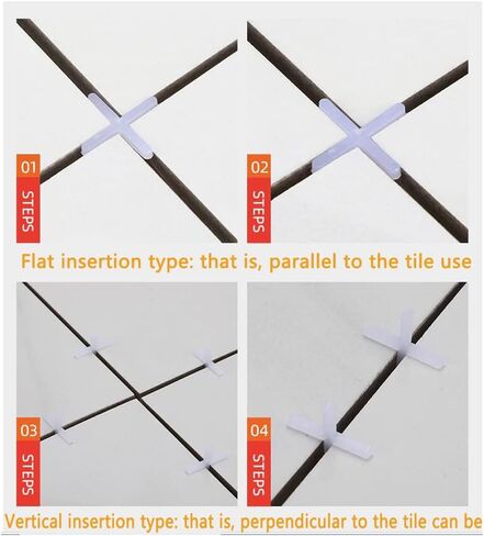 2000 Pack Tile Spacers 1/12'' 2mm Gaps Ceramic Wall Floor Tile Spacer Cross Spacing Installation Laying Joint Retaining Separators Tool for Tiling Positioning Clip Leveling System Construction in Saudi Arabia