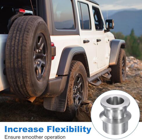 uxcell 4 Pcs High Misalignment Spacer, 3/4" to 1/2" Standard Ball Width Stainless Steel Rod End Spacers in Saudi Arabia