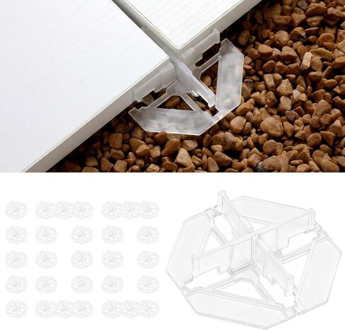 Thyle 100 Pcs 1/8"(3mm) Outdoor Spacers for Tile and Pavers Cross Tile Spacer for Spacing of Floor or Wall Tiles Plastic Leveling Clips for Installation of Pavers over Sand Gravel or Grass in Saudi Arabia