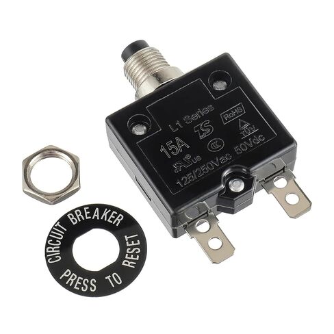 Siemens 15 amp Breaker - 125-250v ac 50v dc l1 Series Manual Reset Thermal Circuit Breaker, 15a Thermal Overload Protector for dc Breaker Applications in Saudi Arabia