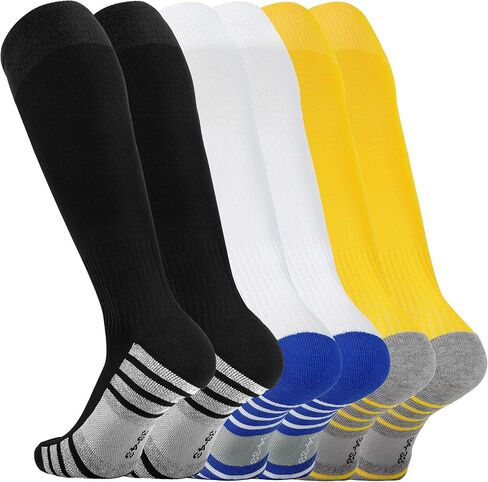Sea Zaela Soccer Softball Baseball Socks Multi-Sport Knee High Socks For Kids Youth Adult Men and Women in Kuwait