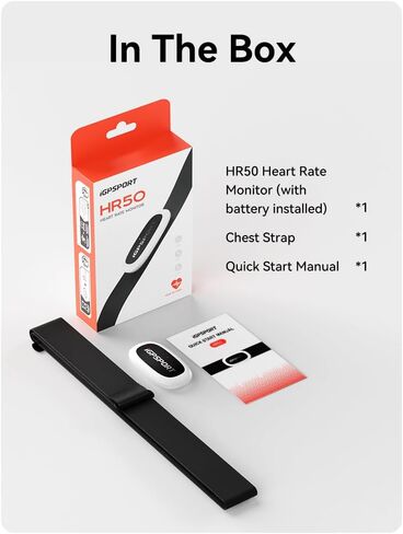 iGPSPORT HRM Bluetooth & ANT+ for Fitness Training Running Cycling Gym and Compatible with Garmin Polar Wahoo in Kuwait