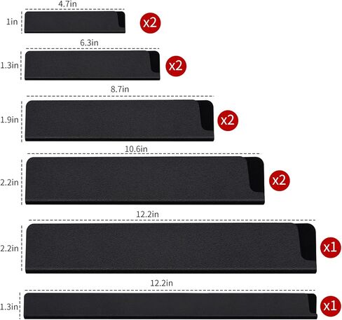 10pcs Universal Knife Edge Guards Set, Non-BPA Knife Sheath, Gentle on Your Blades in Kuwait