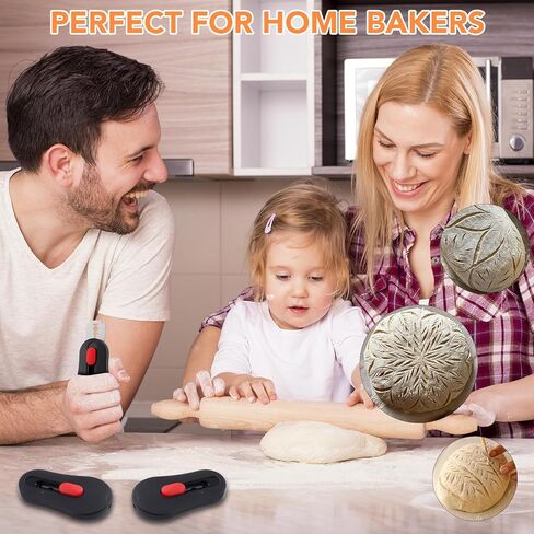 SUMAJU Magnetic Bread Lame with Extractable Blade - 20 Razor Blades,Dough Scoring Tool for Sourdough Breads baking & Bread Making Tools in Kuwait