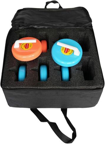 8Pcs Kids Curling Ball Winter Sports Equipment with Storage Bag Indoor Curling Toy for Activities, Competitions in Kuwait