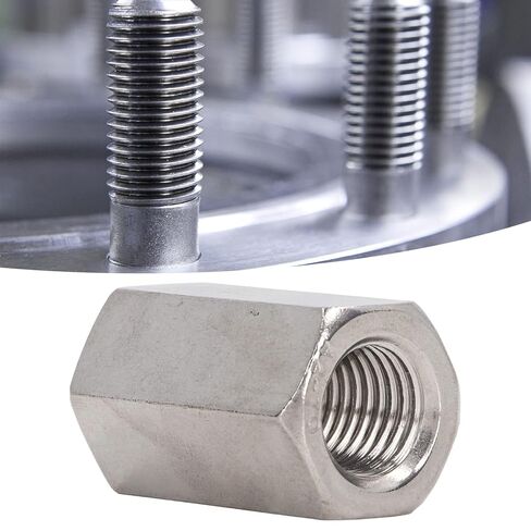حزمة من 5 M16 x 2.0-Pitch 40mm طول متري عرافة اقتران الجوز 304 الفولاذ المقاوم للصدأ مترابطة بالكامل in Saudi Arabia