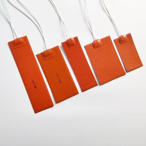 1Pcs 12V 24V 36V 220V Electric Silicone Rubber Heating Pads Blankets Sticker Heated Plate Mat Flexible Waterproof 3D Printer in Kuwait