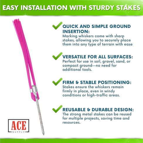 حزمة مخفضة - شعيرات وأوتاد ذات علامات وردية - 25 عبوة in Kuwait