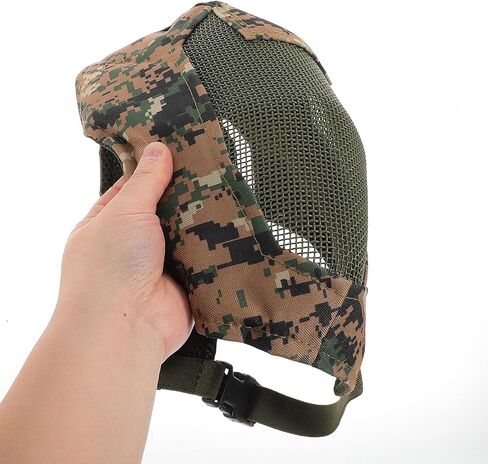 GARVALON Fencing Full Face Mask Steel Mesh Protective Gear Metal Facial Guard Lightweight Breathable Mesh Suitable for Fencing Training and Competition in Kuwait