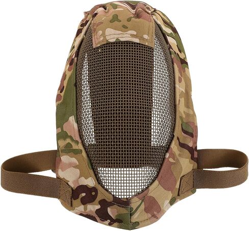 Full Steel Mesh Fencing Protective Gaming Headgear Breathable Metal Grid Mesh for Outdoor Combat and Games in Saudi Arabia