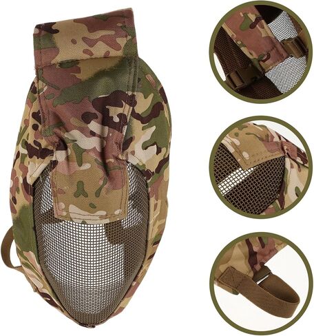 Full Steel Mesh Fencing Protective Gaming Headgear Breathable Metal Grid Mesh for Outdoor Combat and Games in Saudi Arabia