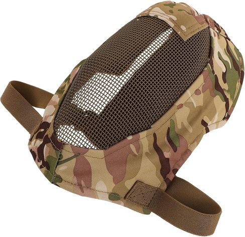 Luxshiny Steel Mesh Full Fencing Protective Gear with Steel Grid Mesh and War Games, Full Coverage Hood for Outdoor Sports Safety in Saudi Arabia