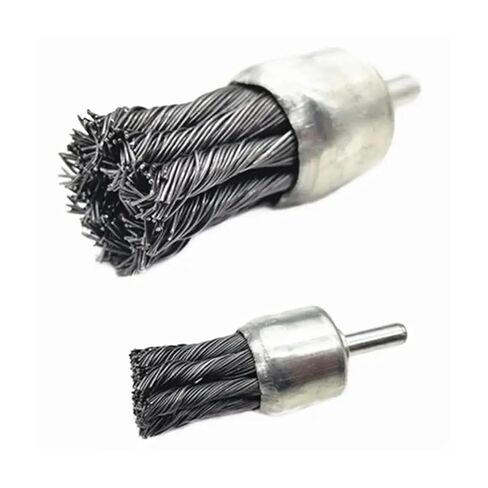3 قطع فرشاة نهاية سلك بعقدة فولاذية 25 مم، تزيل الصدأ والمقياس واللحامات بسهولة للتنظيف عالي التحمل in Kuwait