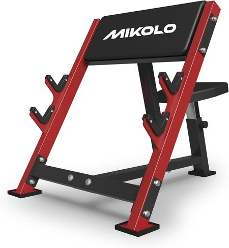 Mikolo Preacher Curl Curl Bench ، Arm Arm Stared Barbell Barbell Dumbbell Bicep Station ، Bicep Curl Machin in Kuwait
