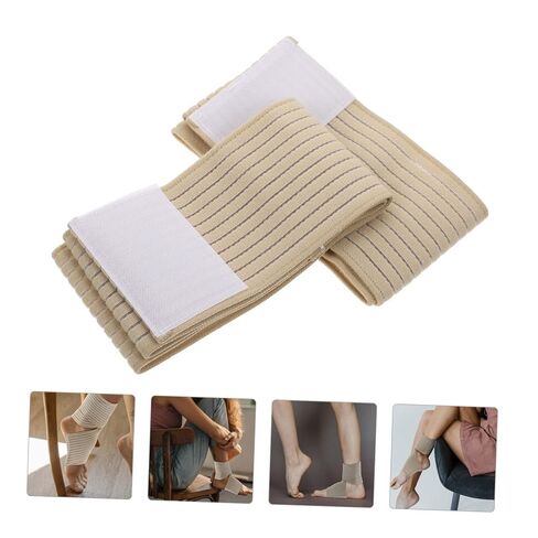 Vaguelly 2Pcs Adjustable Breathable Ankle Support Wraps with Hook and Loop Straps for Sports Protection Suitable for Running Hiking Basketball Football and Fitness Activities in Saudi Arabia