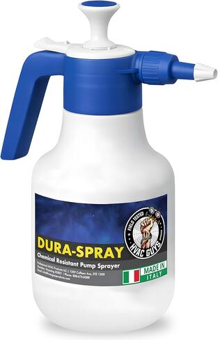 DuraSpray بخاخ مضخة تنظيف الملفات | بخاخ مضخة كيميائية محمولة بزاوية رش 360 درجة | فوهة قابلة للتعديل، أختام EPDM | سعة 48 أونصة in Kuwait