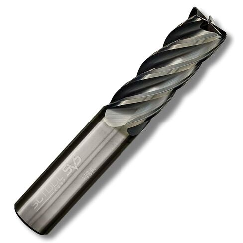 SCT20260 SV5 5-Flute, 1/8" Diameter, 1/2" Cutting Length, .015" Corner Radius, Center Cutting, 1.5" OAL, Coated, 1/8" Shank Dia., High Performance Variable Helix Carbide Endmill for Ferrous Materials in Kuwait