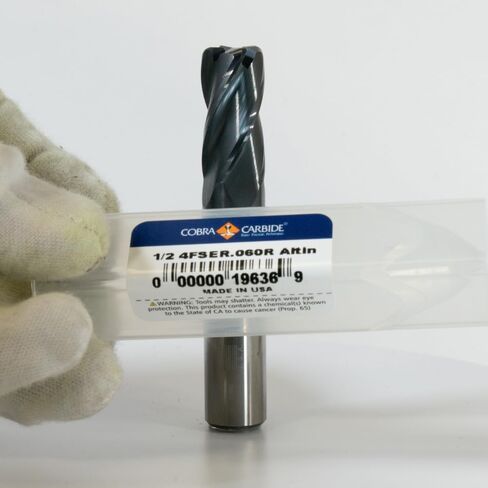 19526 EMSC .062x1/8 4FSE (.005) Al | Square, Cut Dia-.062, Shank Dia-1/8, 4 Flute, OAL 1 1/2, Corner Radius 0.005 Flute Length 0.186, Coating Altin | Ideal for CNC & Milling - Pack of 1 in Saudi Arabia