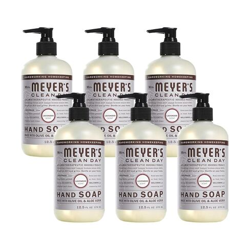 Mrs. MEYER'S CLEAN DAY Liquid Hand Soap, Lavender Scent, 12.5 Fl Oz (Pack of 6) in Kuwait