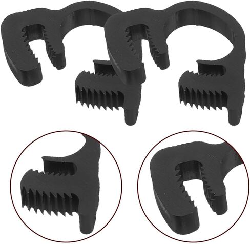20pcs Plastic Tube Attachment Clamps 9.1-10.2mm Double Locking Hose Clamps Pipe Support Clasp for Plumbing and Automotive Connections in Saudi Arabia