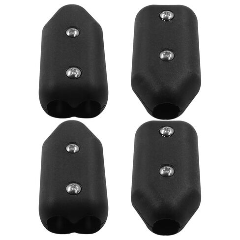 4 Pcs Reusable Rope Clamps, 1/2 Inch Plastic Chain Connector Black Clips, Adjustable Plastic Clips for 9-10 mm Nylon or Braided Ropes in Saudi Arabia