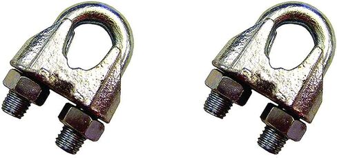 US Cargo Control 1" Zinc Plated Malleable Wire Rope Clip - 2 Pack in Saudi Arabia